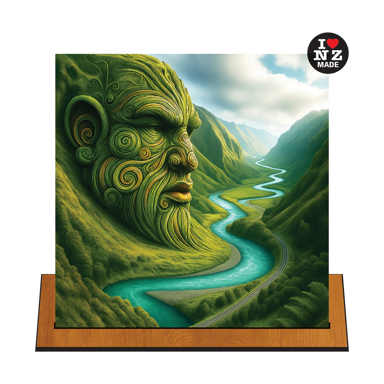 Maori Maunga and Awa Green