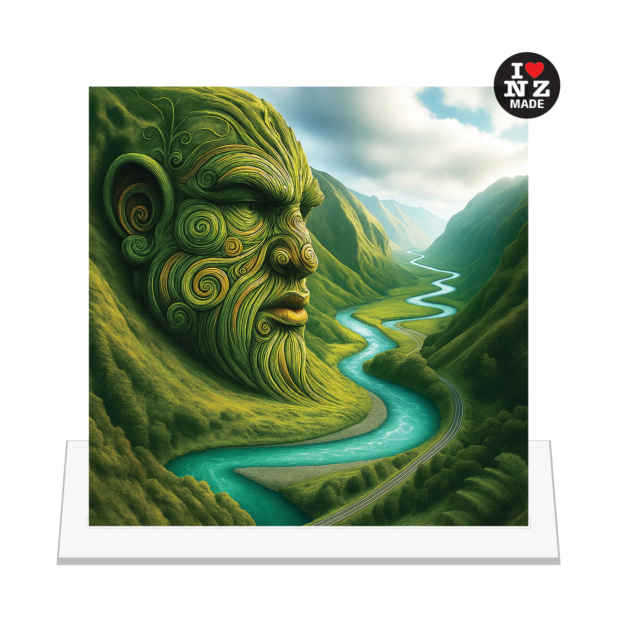 Maori Maunga and Awa Green