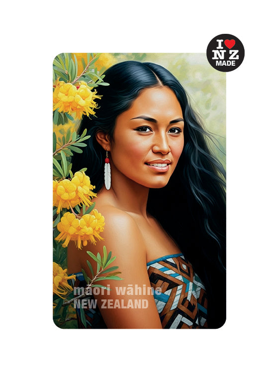 Wahine with Kowhai