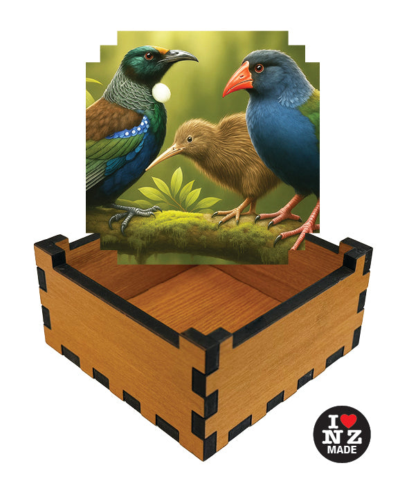 Tui, Kiwi and Pukeko