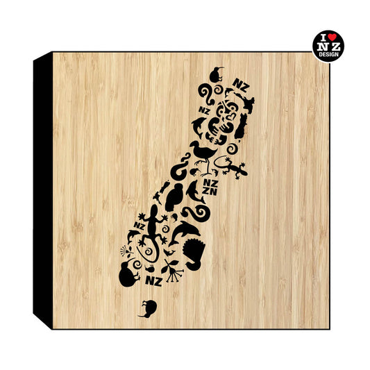 Bamboo Art Block - South Island Icons