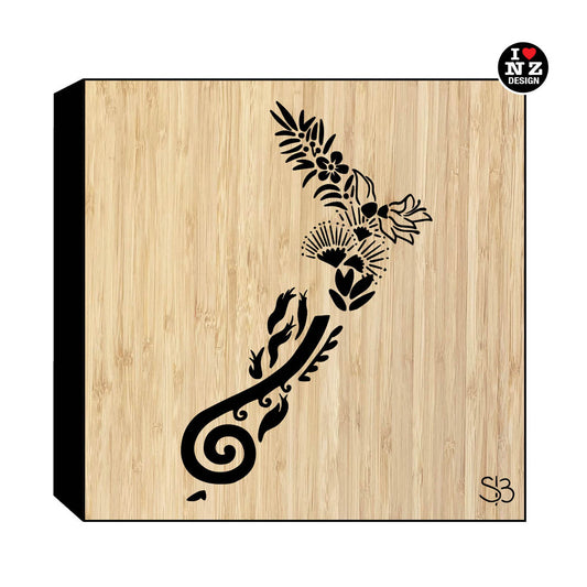 Bamboo Art Block - NZ Flora