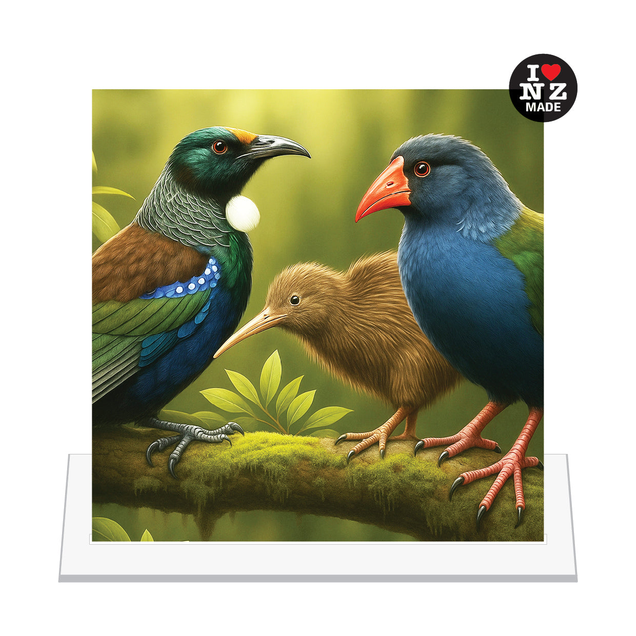 Tui, Kiwi and Pukeko