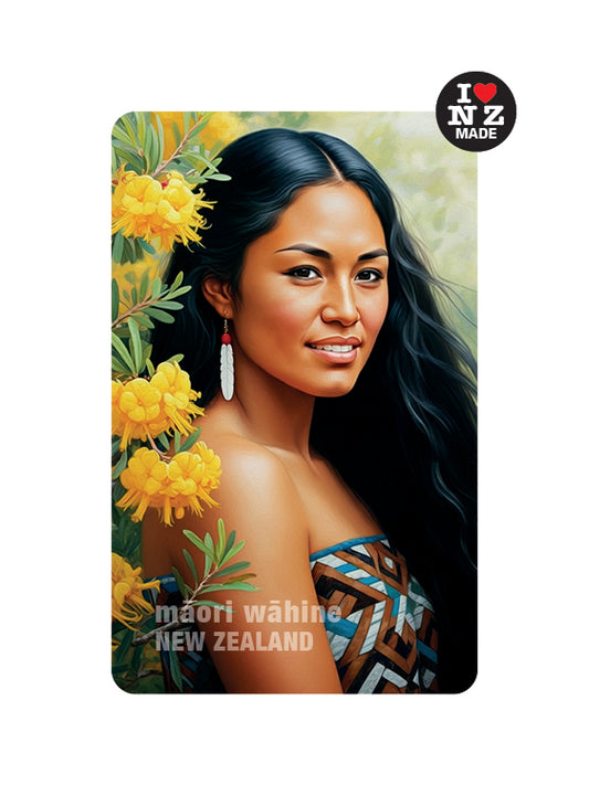 Wahine with Kowhai