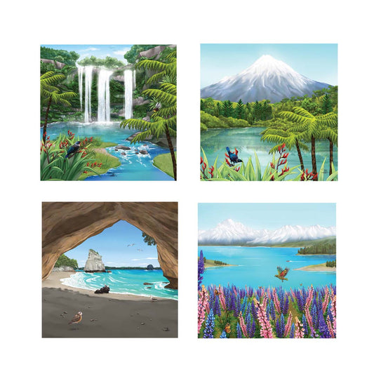 Coasters - NZ Scenery
