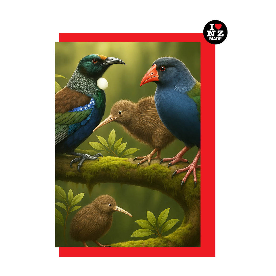 Tui, Kiwi and Pukeko