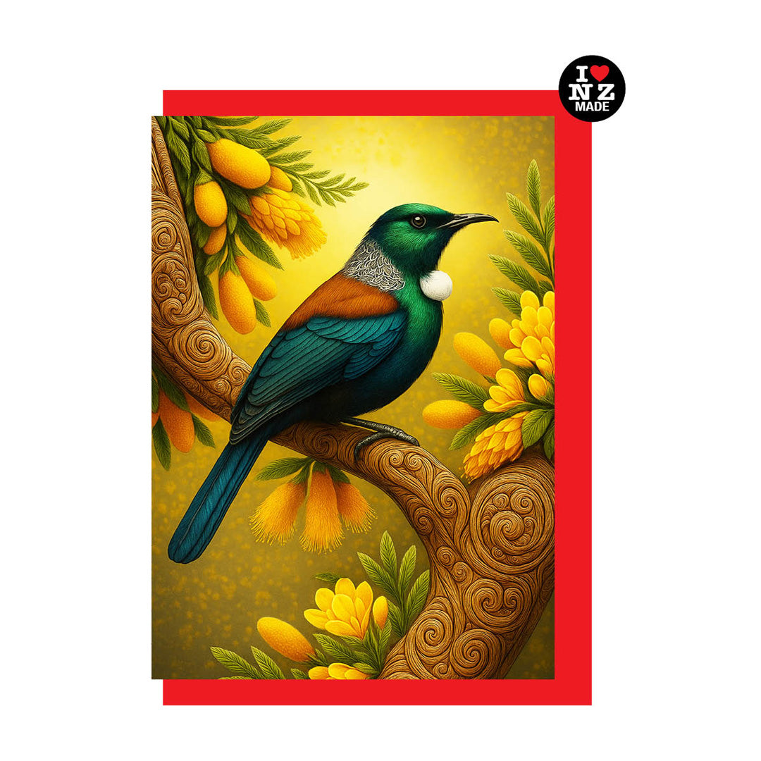 Tui in Kowhai