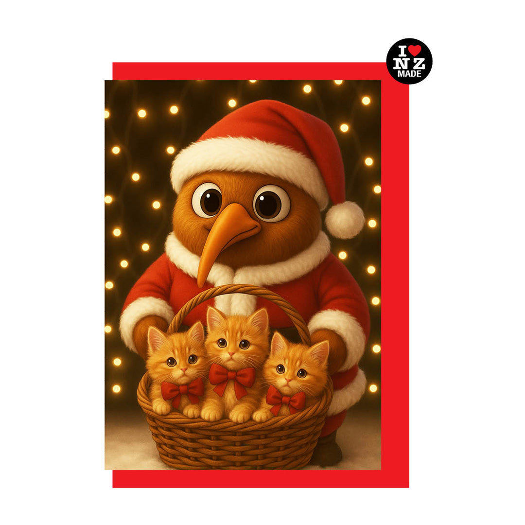 Dougie Santa with Kittens