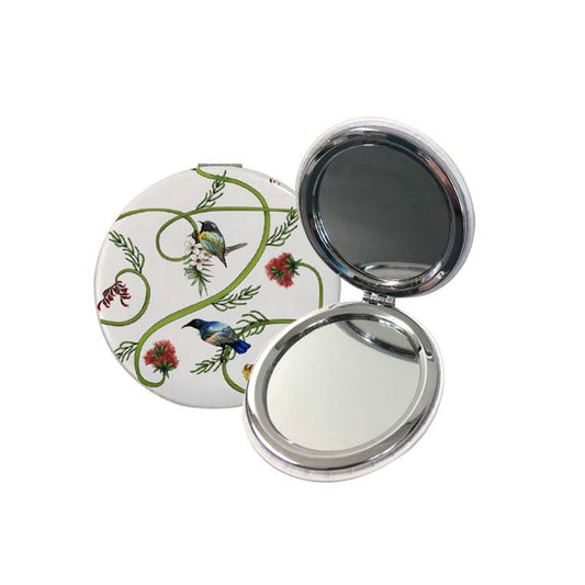 Compact Mirror - Birds & Flora