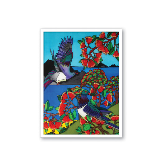 Framed Canvas Print - Wood Pigeon