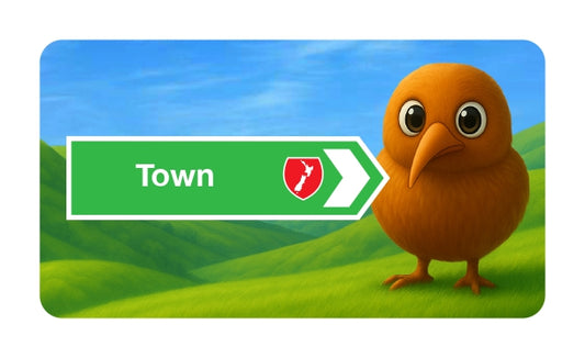 'Dougie the Kiwi' Town Magnet
