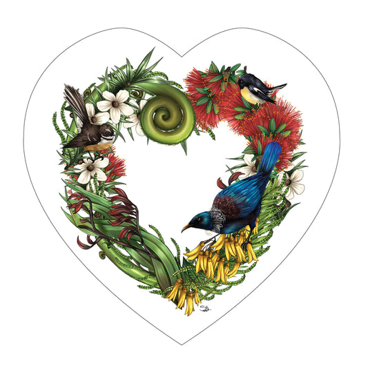 Heart - Birds & Flora Heart