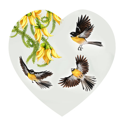 Heart - Fantails in flight