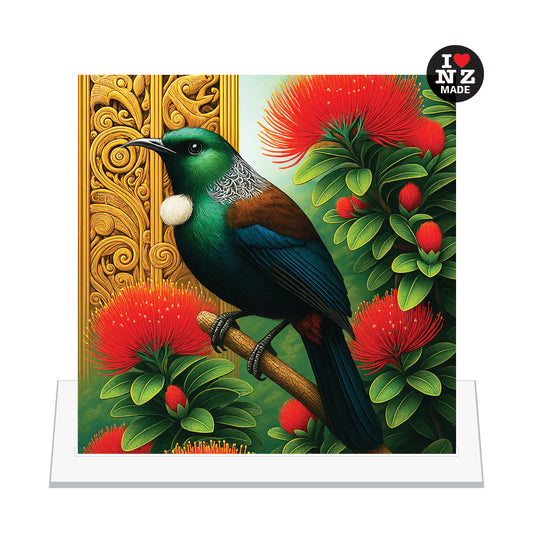 Tui in Pohutukawa