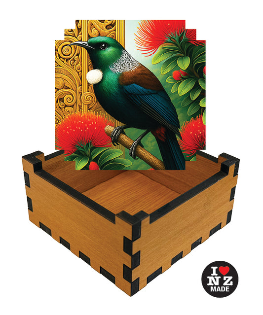 Tui in Pohutukawa