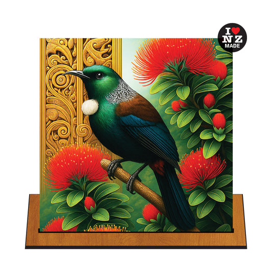 Tui in Pohutukawa