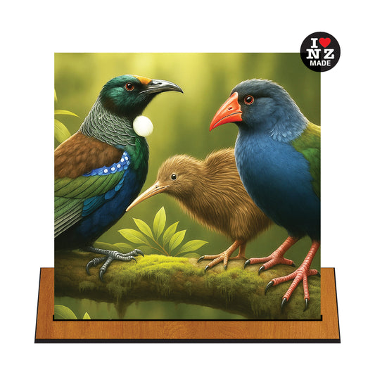 Tui, Kiwi and Pukeko